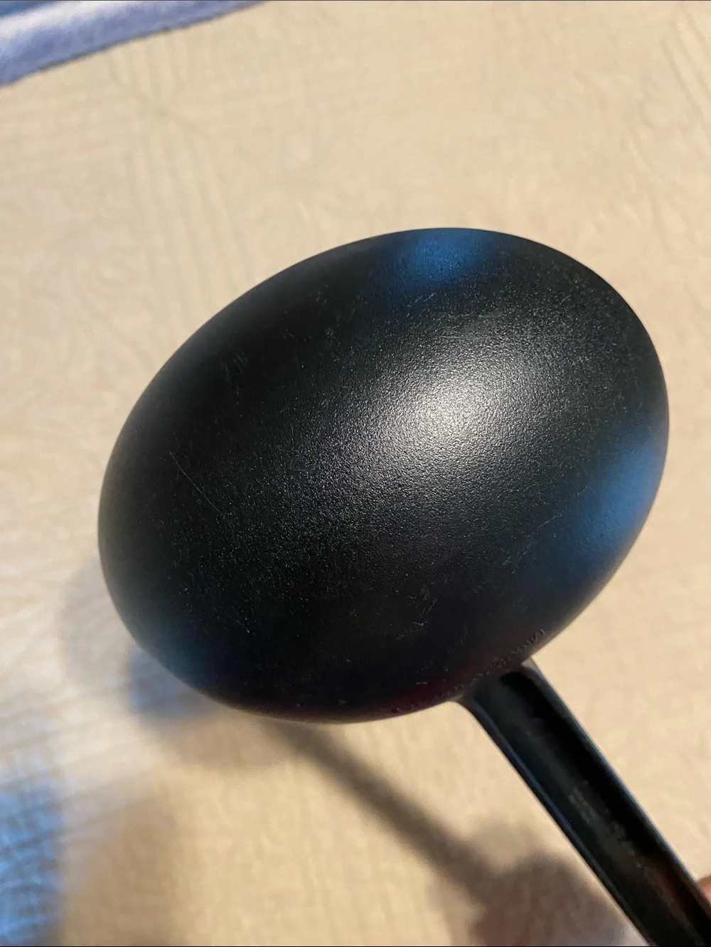 Vintage IKEA soup ladle in black